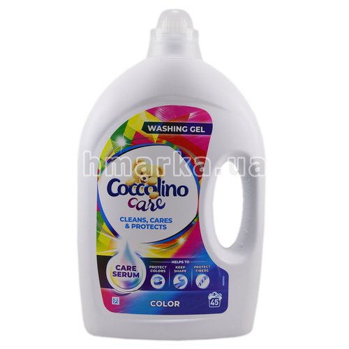 Фото Гель для прання кольорового одягу Coccolino Care на 45 прань, 1.8 л № 3
