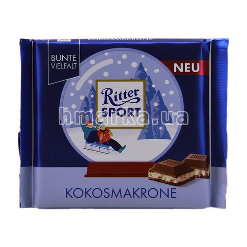 Фото Шоколад Ritter Sport Крем-кокос, 100 г № 1