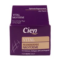 Крем для обличчя нічний Cien "Vital " з кальцієм, коензимом Q10 і колагеном,  40 - 60+, 50 мл