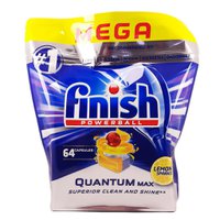 Капсули для посудомийки Finish Quantum MAX Lemon Sparkle, 64 шт.