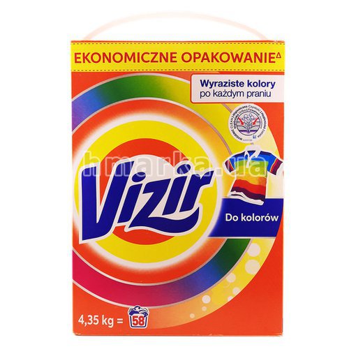 Фото Vizir порошок для прання кольорових речей, 4,350 кг № 1