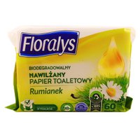 Влажная туалетная бумага Floralys Ромашка, 60 шт..