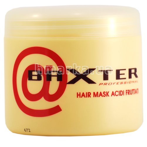 Фото Маска для волосся Baxter "Фруктові кислоти для фарбованого волосся", 500 мл № 1