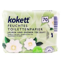 Влажная туалетная бумага Kokett "Жасмин и зелёный чай", 70 шт.