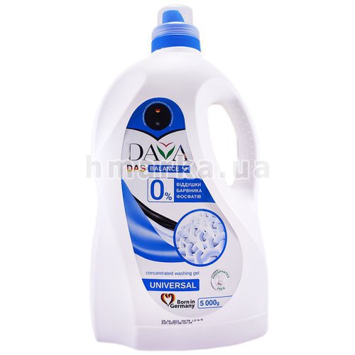 Фото Dawa Balance універсальний гель для прання 0% фосфатів, 140 прань, 5 л № 1