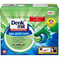 Denkmit капсули для прання білих речей 3 в 1 Aktiv Caps, 22 шт.