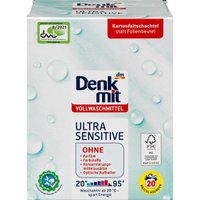Гіпоалергенний порошок для прання білого одягу Denkmit Ultra Sensitive, 20 прань,1.35 кг