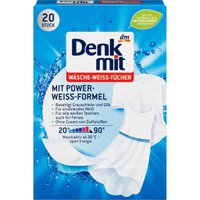 Відбілюючі серветки для прання Denkmit для білих речей, 20 шт.