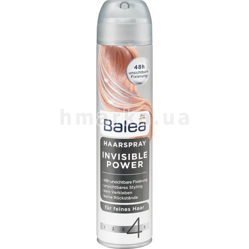 Фото Лак для волосся Balea Invisible, 300 мл № 1