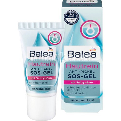 Фото Гель проти прищів SOS Balea skin clean, 15 мл № 1