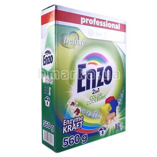 Фото Порошок для прання кольорового одягу Enzo Color, 560 г № 3