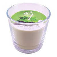 Свеча ароматическая Aril Зеленый чай в стеклянном стаканчике
