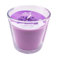 Свічка ароматична Aril Лаванда у скляному стаканчику