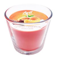 Свічка ароматична Aril Апельсин з корицею у скляному стаканчику