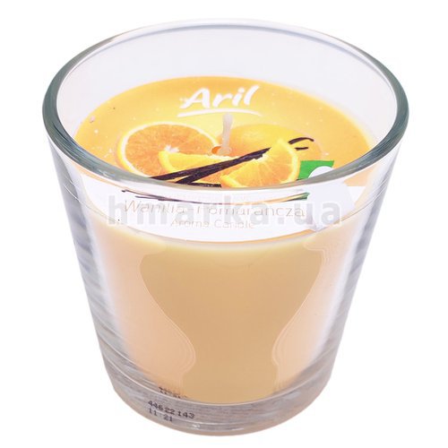Фото Свічка ароматична Aril Апельсин з ваніллю у скляному стаканчику № 1