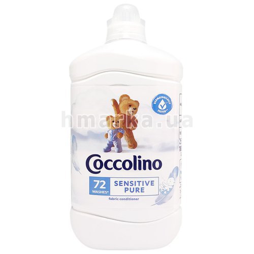 Фото Кондиціонер для прання Coccolino Sensitive Pure, на 72 прання, 1.8 л № 1