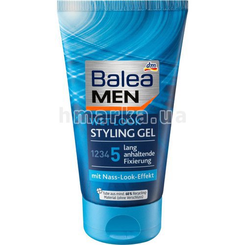 Фото Гель для укладання волосся з мокрим ефектом Balea MEN Styling Gel Wet Look, 150 мл № 1