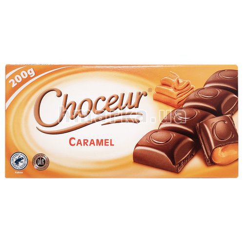 Фото Німецький молочний шоколад Choceur Карамель, 200 г № 1