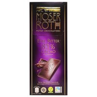 Черный горький немецкий шоколад Moser Roth, 85% какао, 125 г