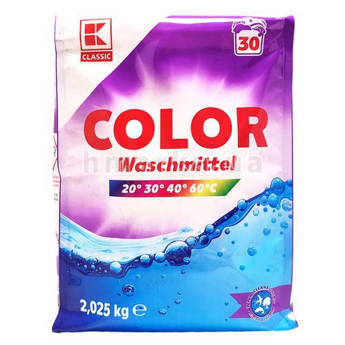 Фото Порошок для прання кольорових тканин K-CLASSIC на 30 прань, 2,025 кг № 1