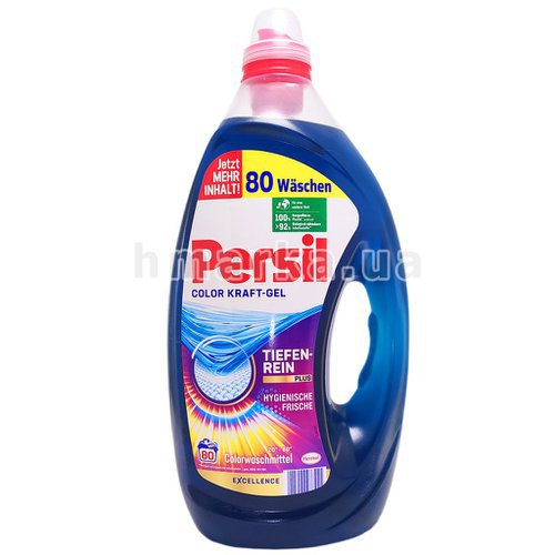 Фото Гель для прання Persil Color Gel Complete Clean на 80 прань, 4 л № 1
