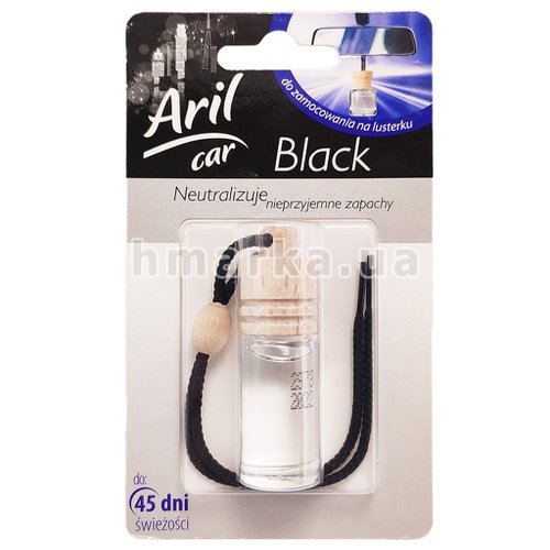 Фото Освіжувач-нейтралізатор повітря у автомобілі Aril Car Black, 1 шт, 4,5 мл № 1