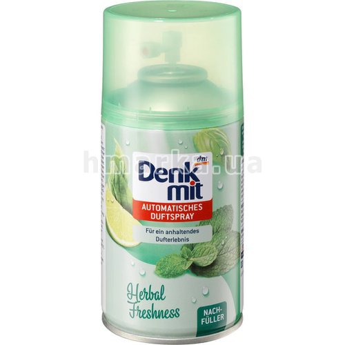 Фото Заправка до автоматичного спрею-ароматизатора Denkmiit Herbal Freshness, 250 мл № 1