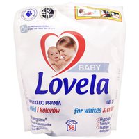 Капсули для прання дитячої білої та кольорової білизни Lovela гіпоалергенні, 36 шт.