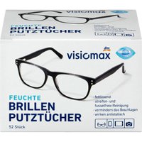 Серветки VISIOMAX для чищення скла окулярів, телефону, планшету, 52 шт.