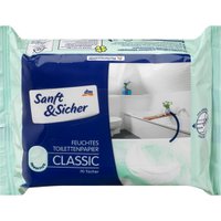 Вологий туалетний папір Sanft&Sicher Classic Sensitive, 70 шт. (БІОРОЗКЛАДНИЙ)