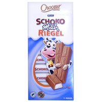 Шоколад молочний Choceur "Schoko Milch Riegel" , 200 г (11 шт. х 18,2 г)
