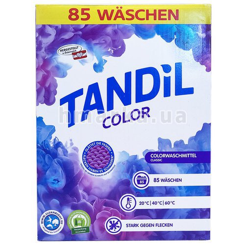 Фото Пральний порошок Tandil Color, 85 прань, 5.2 кг № 6