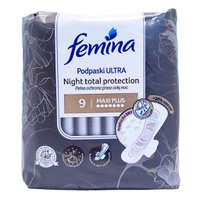 Ночные прокладки для интимной гигиены Femina Ultra Maxi Plus, 9 шт.