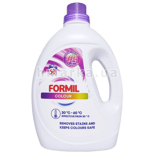Фото Засіб для прання Formil Color для кольорової білизни, 50 прань, 2.2 л № 1