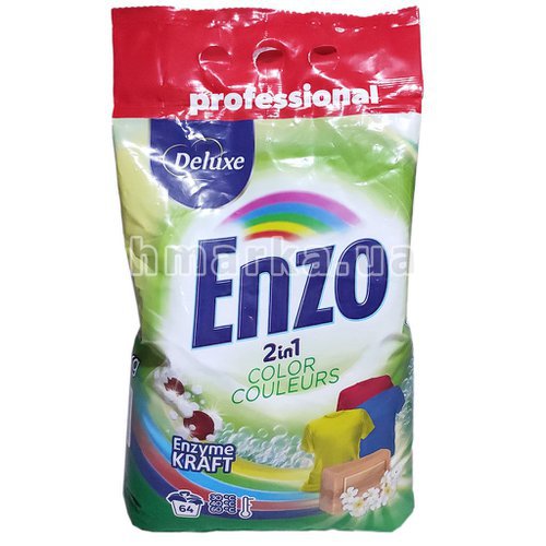 Фото Порошок для прання кольорового одягу Enzo Color на 64 прання, 4.5 кг № 1