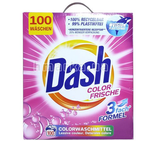 Фото Порошок для прання кольорового одягу Dash Color Frische, на 100 прань, 6 кг № 4