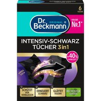 Серветки Dr. Beckmann для прання та відновлення чорного кольору речей, 6 шт.