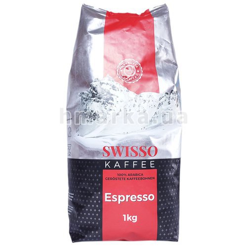 Фото Кава в зернах Swisso Kaffee Espresso 100% Arabica, 1 кг № 1