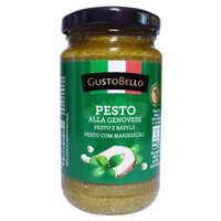 Соус Pesto Gustobello с базиликом и пряный твердый сыр, 190 г.
