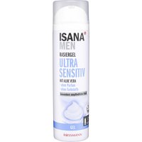 Ультрачутливий гель для гоління ISANA Sensitive, для чутливої шкіри, 200 мл
