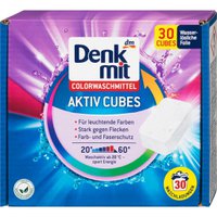 Таблетки для прання кольрових речей Denkmit  Aktiv Cubes, 30 шт.