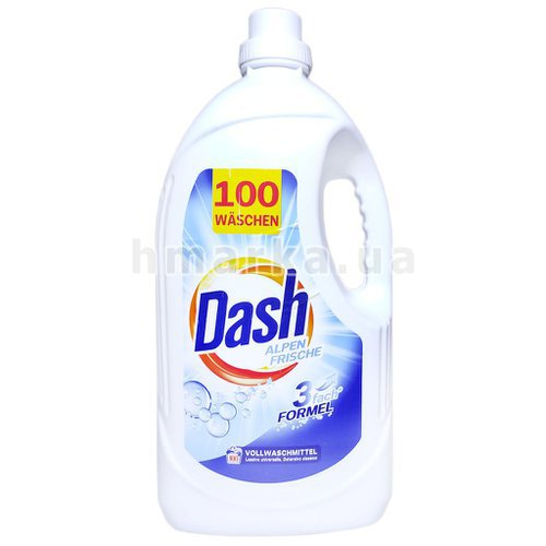 Фото Універсальний гель для прання Dash Альпійська свіжість, 100 прань, 5л № 1