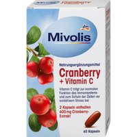 Клюква + Витамин С Mivolis в капсулах, 60 шт (Германия)