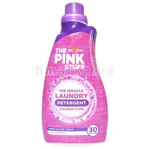 Фото Гель для прання кольорової білизни The Pink Stuff для кольрових речей, на 30 прань, 960 мл № 1