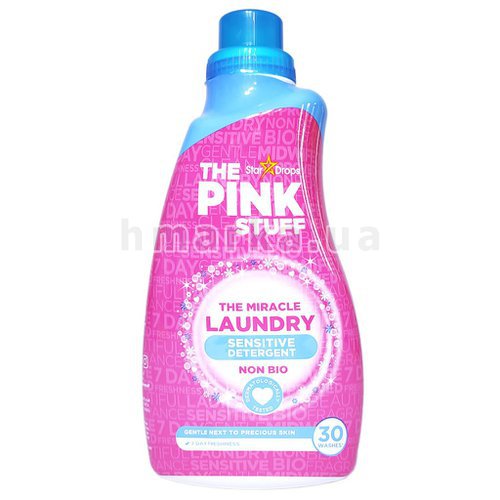 Фото Гіпоалергенний універсальний гель для прання The Pink Stuff, на 30 прань, 960 мл № 1