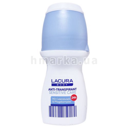 Фото Роликовий дезодорант Lacura Sensitive Care, 0% алюмінію, 50 мл № 1