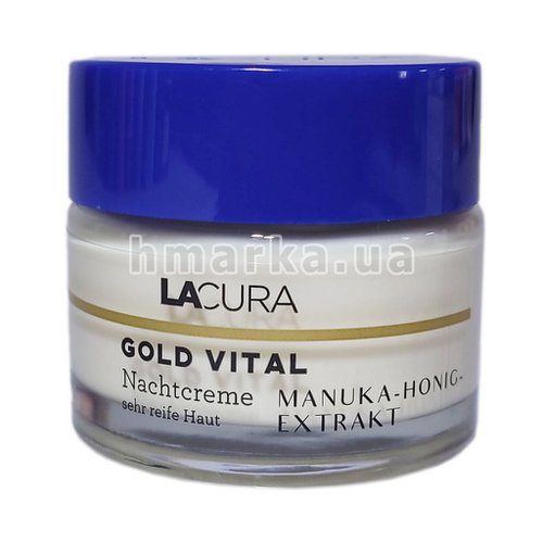Фото Ночной крем LACURA Gold Vital 60+ с экстрактом меда мануки, 50 мл № 3