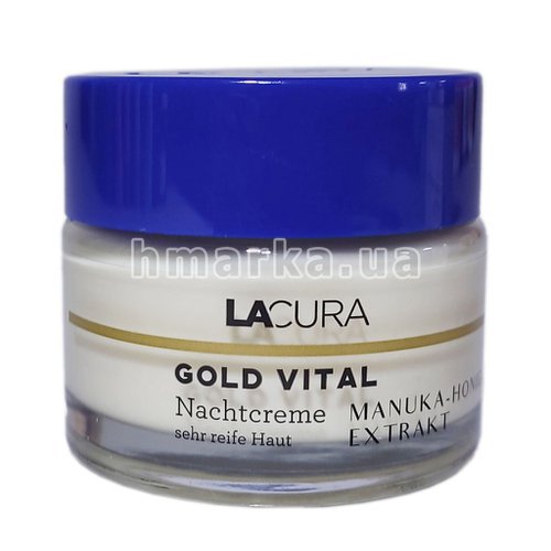 Фото Ночной крем LACURA Gold Vital 60+ с экстрактом меда мануки, 50 мл № 4