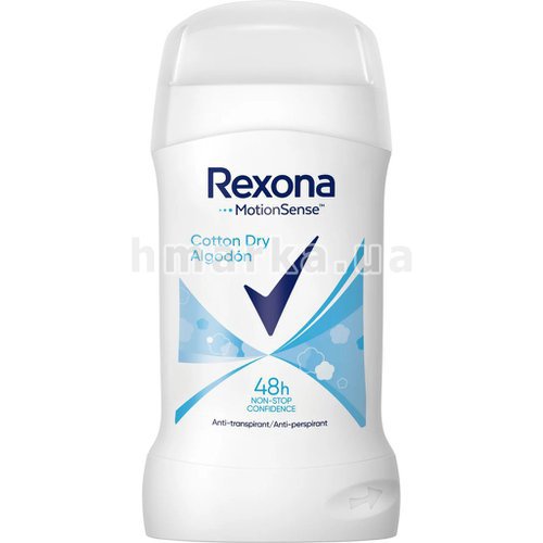 Фото Дезодорант-стык-антиперспирант Rexona Cotton Dry, 40 мл № 1