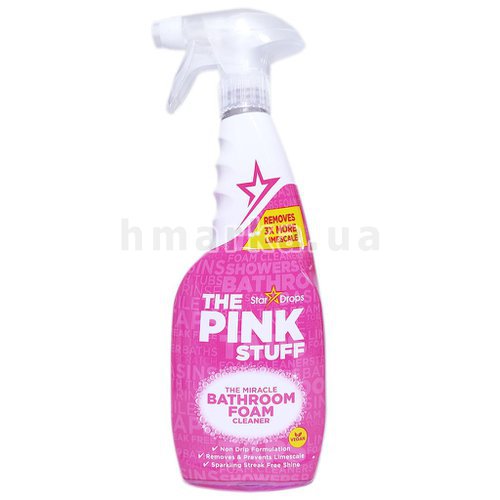 Фото Пенное чистящее средство для ванной комнаты The Pink Stuff, 750мл № 1